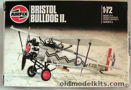 Airfix 1/72 Bristol Bulldog II - No 17 (F) Sqn RAF Upavon 1929, 01055 plastic model kit